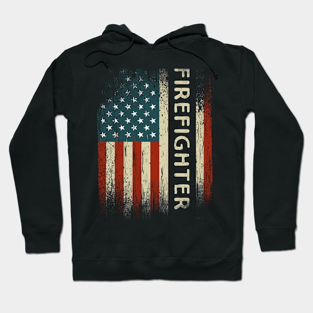 Patriotic Firefighter Hoodie by stayilbee